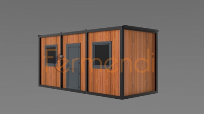 MC01 HOLZ WOHNCONTAINER