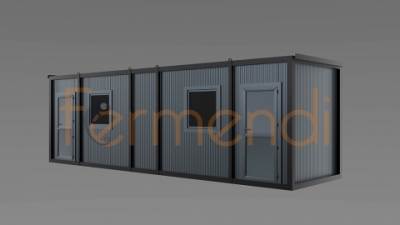 LC12 ANTHRAZIT WOHNCONTAINER